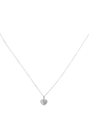 Doppelherz-Halskette – Silber h5 